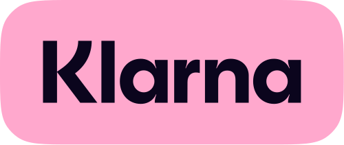 The current Klarna logo, on a pink background