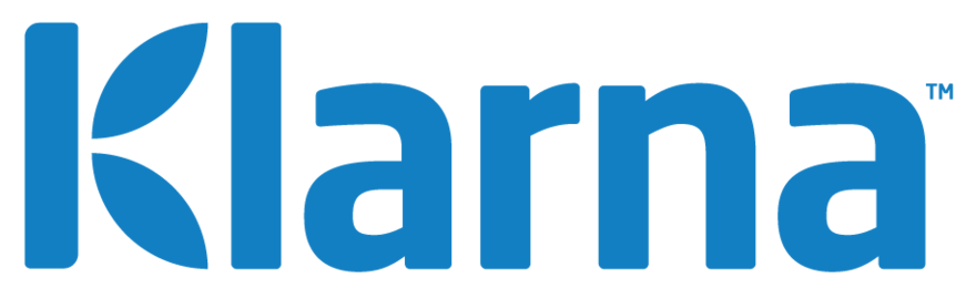 The former Klarna logo, in blue