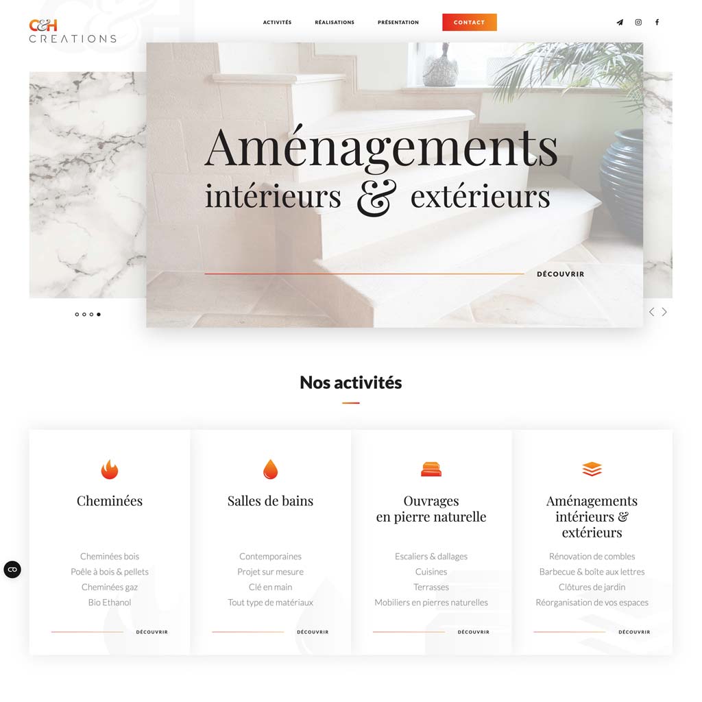 C&H Creations website