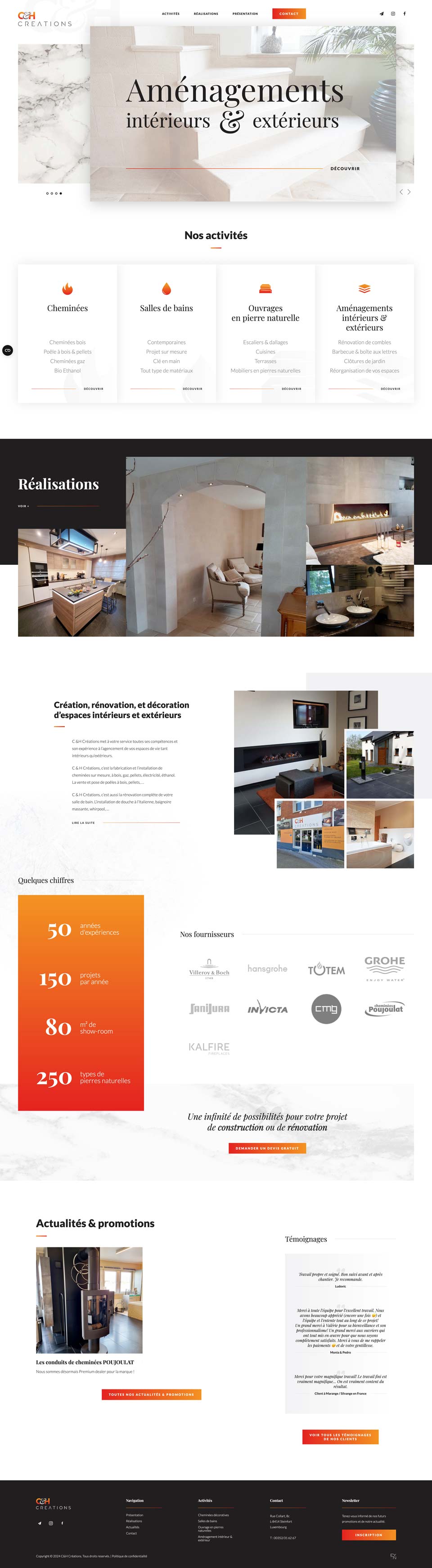 C&H Creations website